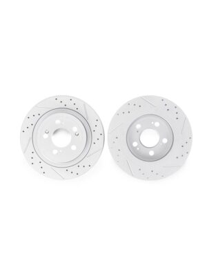 Chery ARRIZO 8 (до 2024). Задние слотированные/перфорированные тормозные диски DZK11908. 204001723AA - Миниатюра 1