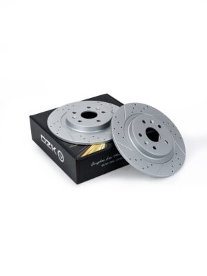 Chery Tiggo 2, 4, Omoda C5 2WD/ KAIYI X3. Задние слотированные/перфорированные тормозные диски DZK11837. J69-3502075 - Миниатюра 1