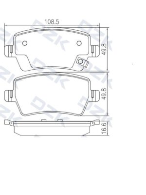 Kaiyi E5. Задние КЕРАМИЧЕСКИЕ тормозные колодки. G01-6GN3501080AA - Миниатюра 1