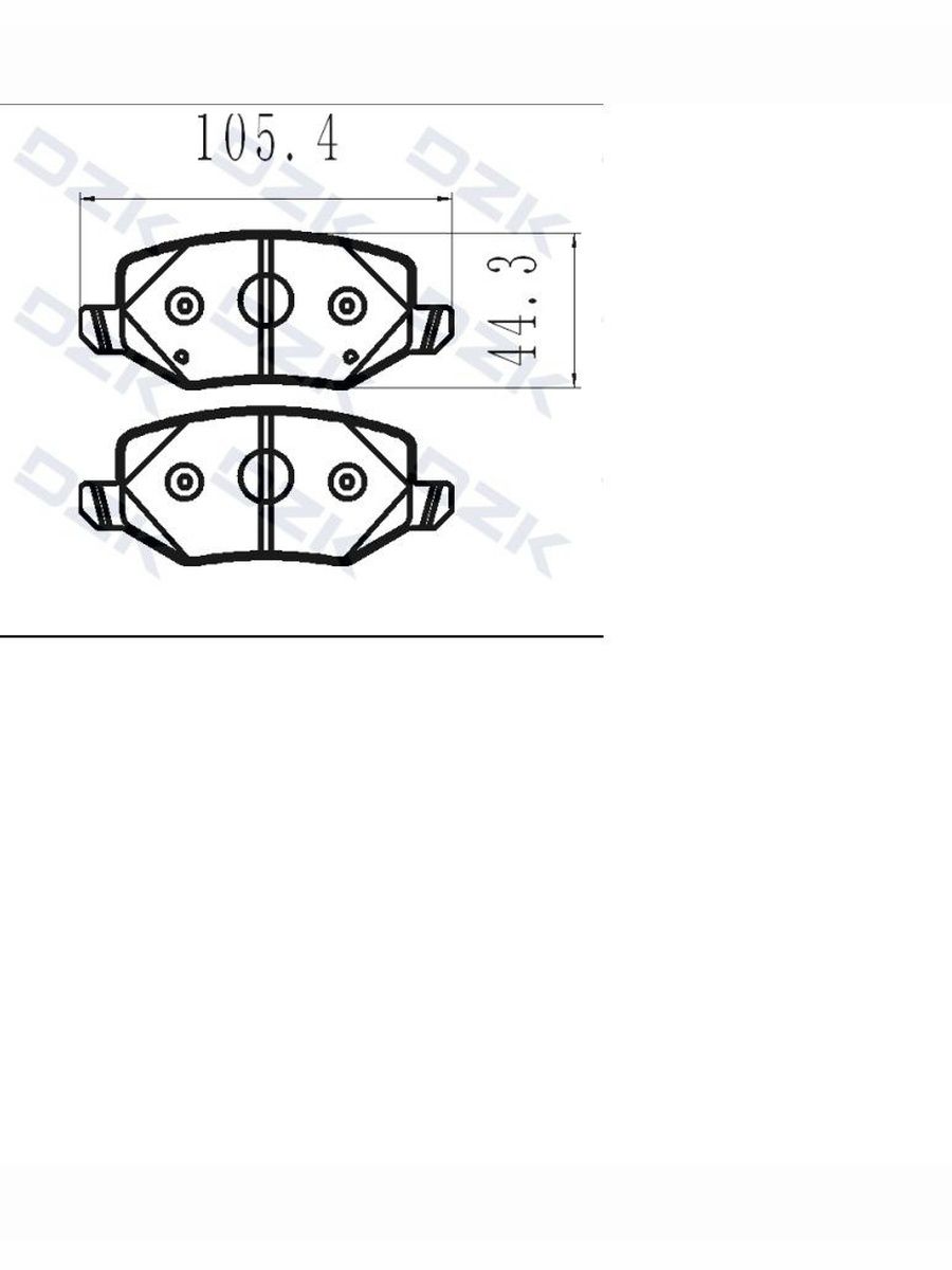 HAVAL Jolion 2WD. Задние КЕРАМИЧЕСКИЕ тормозные колодки DZK. 3502126XGW02A - Миниатюра 1