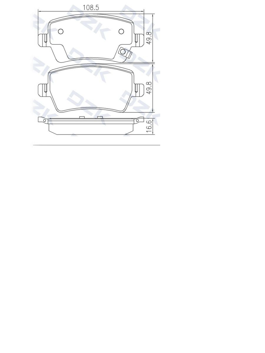 JETOUR DASHING/X70 Plus/X90. Задние КЕРАМИЧЕСКИЕ тормозные колодки F16-3502080/F01-3502080/F08-3502080SB - Миниатюра 1